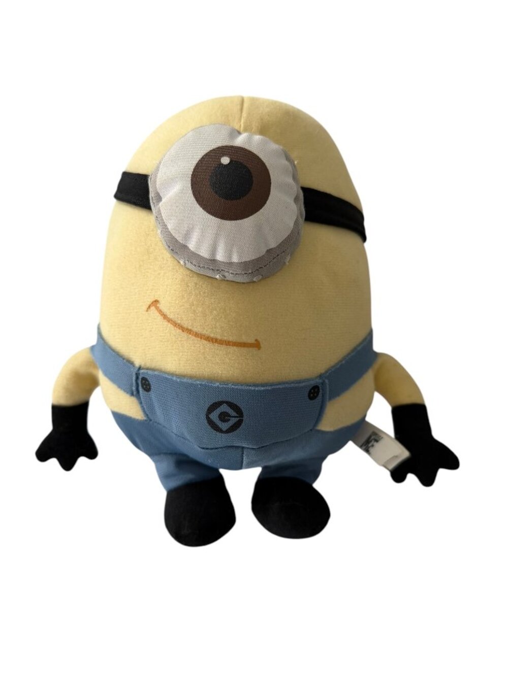 2011 Despicable Me Stuart One Eye Minion Plush Toy Factory 10" Early Movie